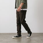 Officer Tapered Full Flanser Trousers,Brown, swatch