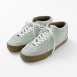 German military trainers half cut shrink leather Sneaker,WhiteSuede, swatch