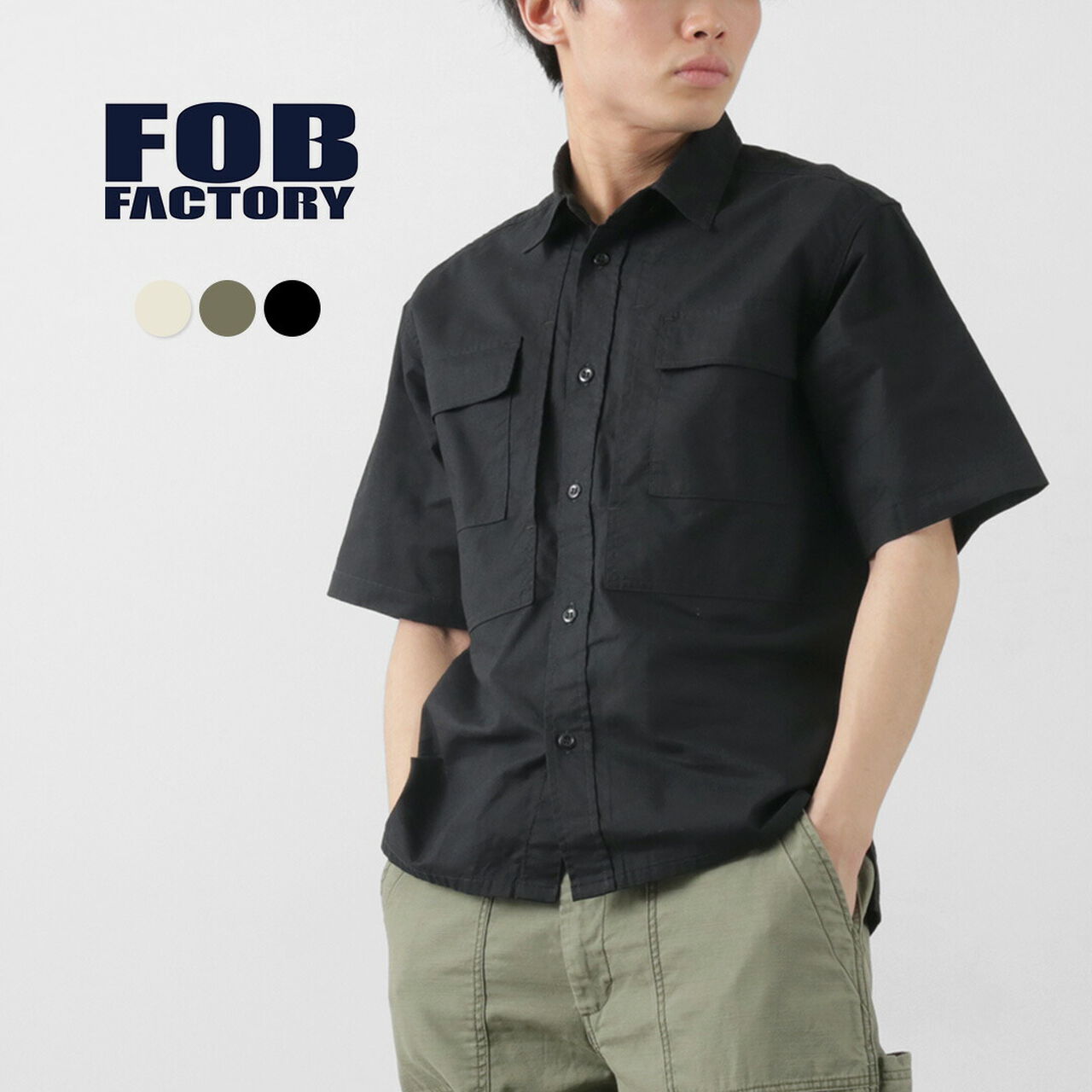 F3499 Short sleeve field shirt,, large image number 1
