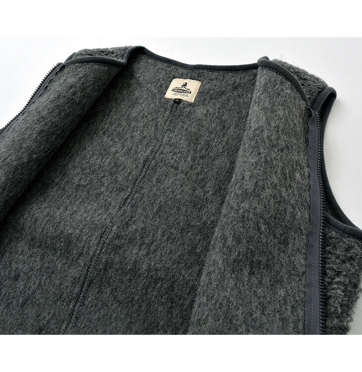 Wool boa Vest 6A