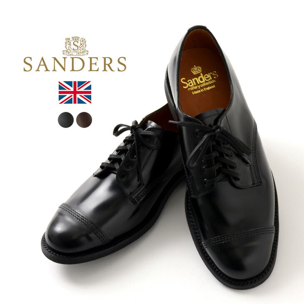 #1128 Military derby shoes,, large image number 0