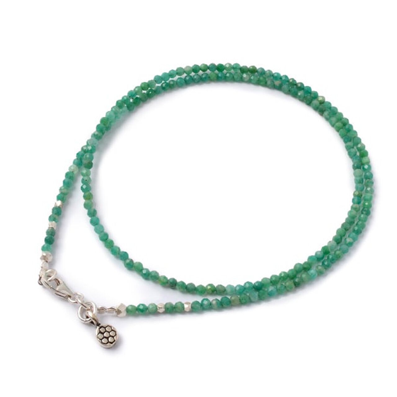 Amazonite (2mm) cut beads / necklace / anklet,Amazonite, large image number 0