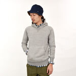 BR-4932R Knitted Full Zip Pullover Hoodie,Grey, swatch