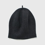 Pure Merino Roll Up Beret,Charcoal, swatch