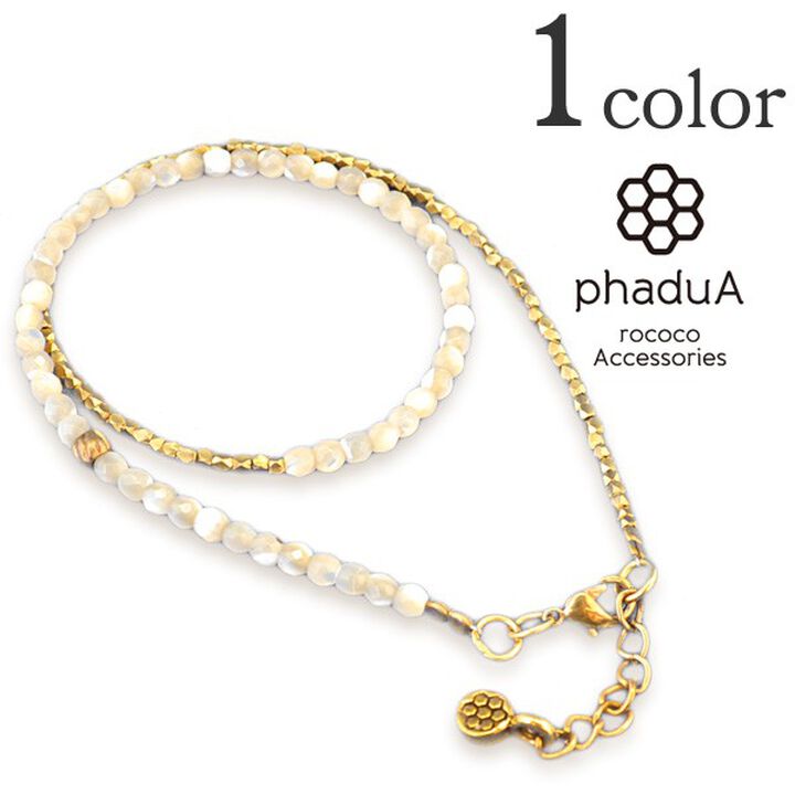 Shell bead wrap bracelet
