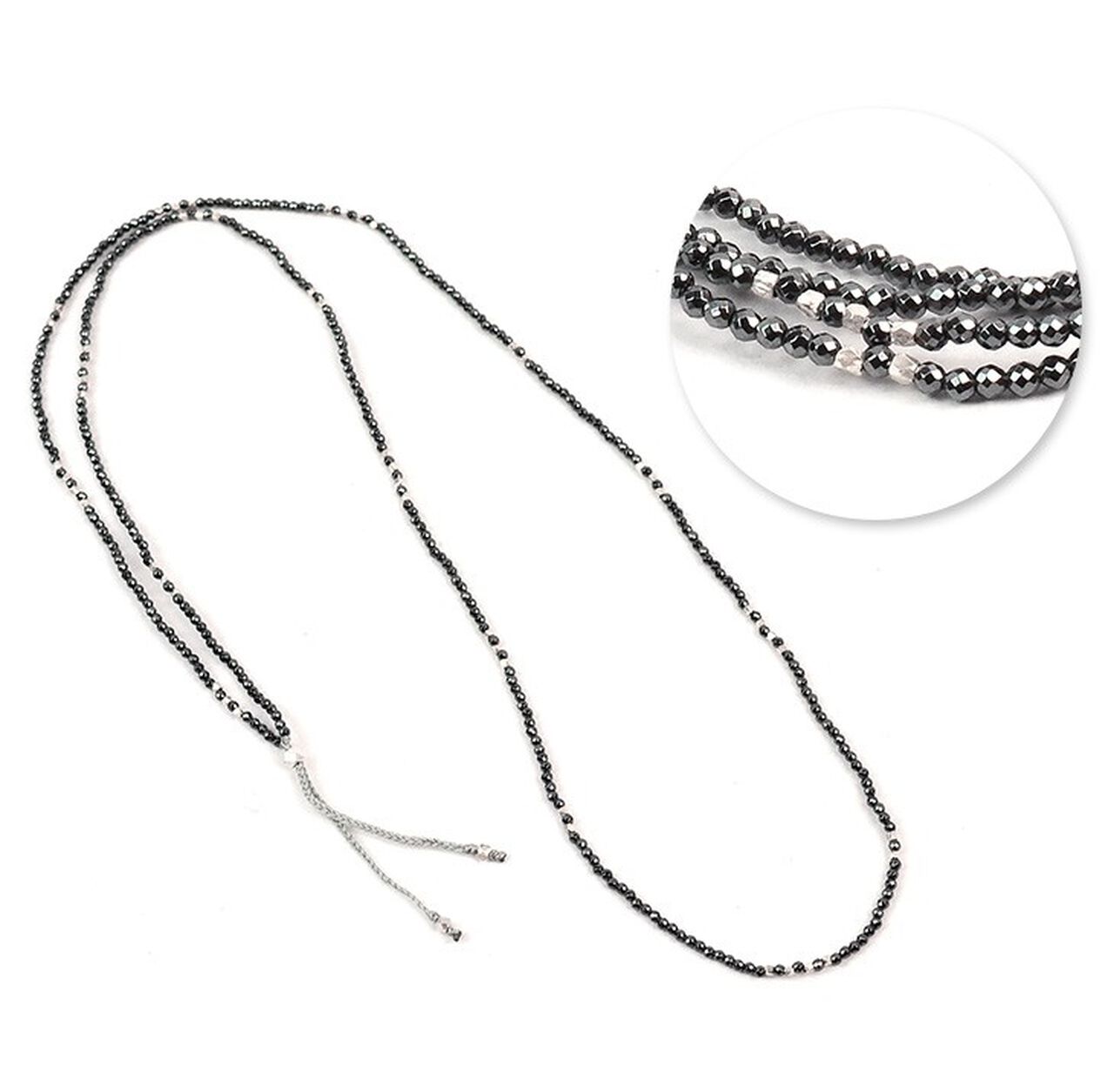 Hematite 2mm Cut Beads 2 Way Accessory Necklace/Bracelet,, large image number 5