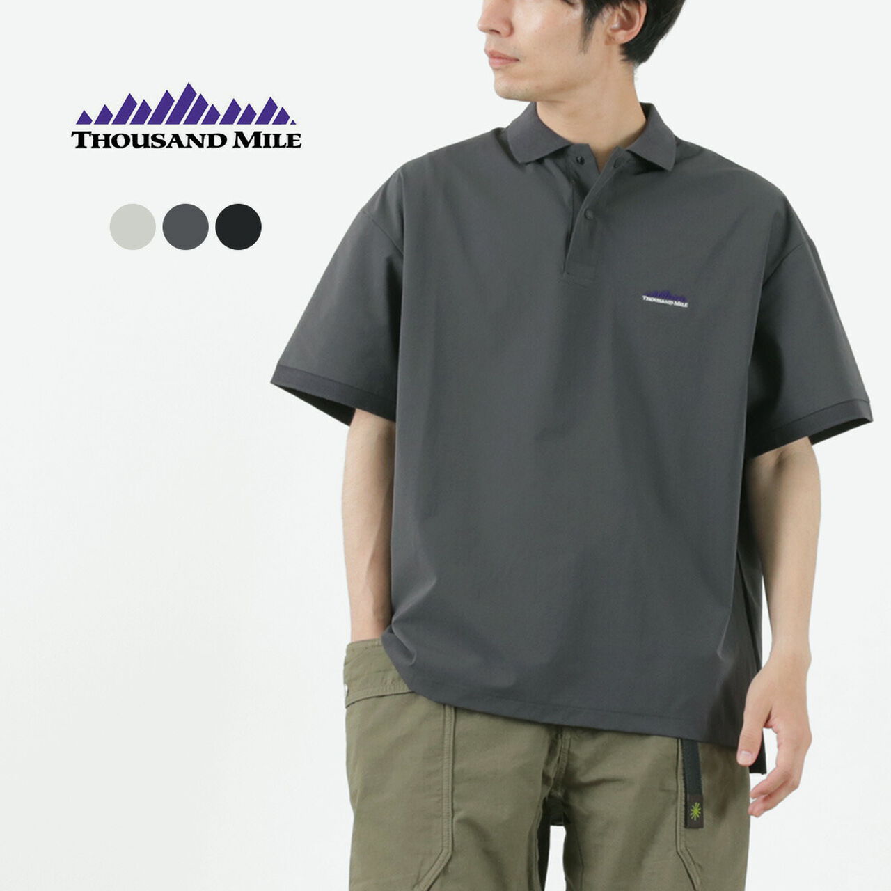 Water Repellent Stretch Polo Shirt,, large image number 1
