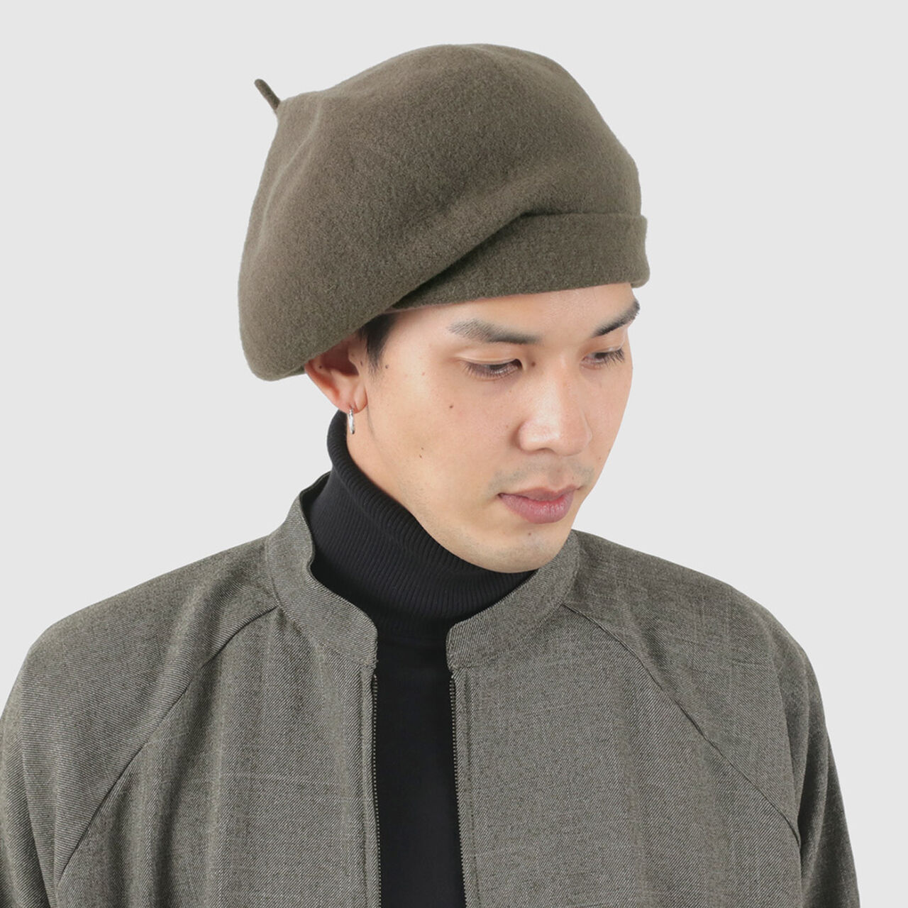 Pure Merino Roll Up Beret,, large image number 3