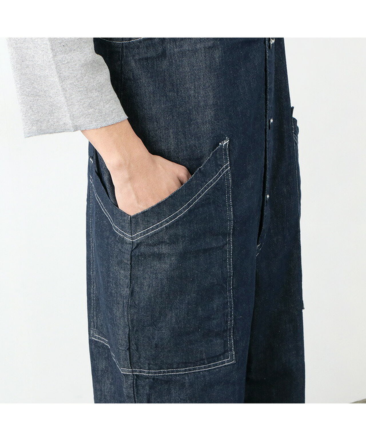 Overalls / 10oz Non-Faded Denim,, large image number 8