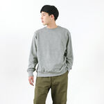 Pile Loopwheel Crewneck Sweatshirt,Grey, swatch