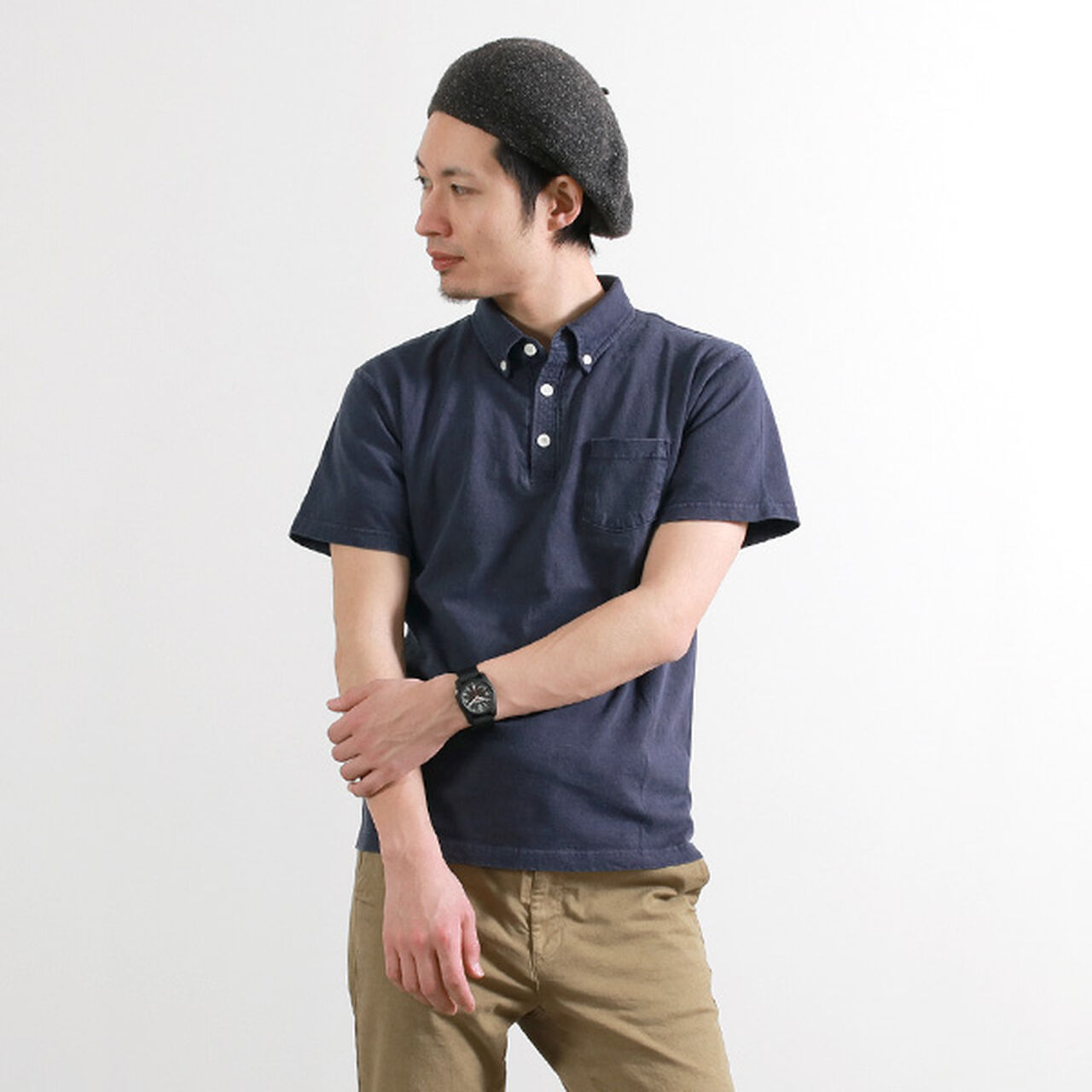 GOST1103 Short sleeve polo shirt,P.Navy, large image number 0
