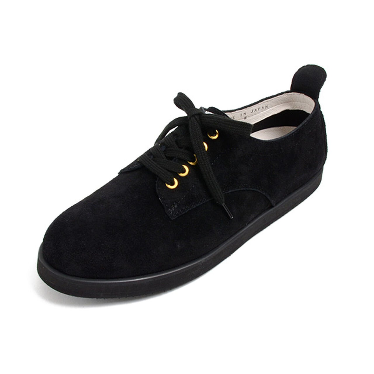 Riesel / Suede Leather Shoes,Black, large image number 0