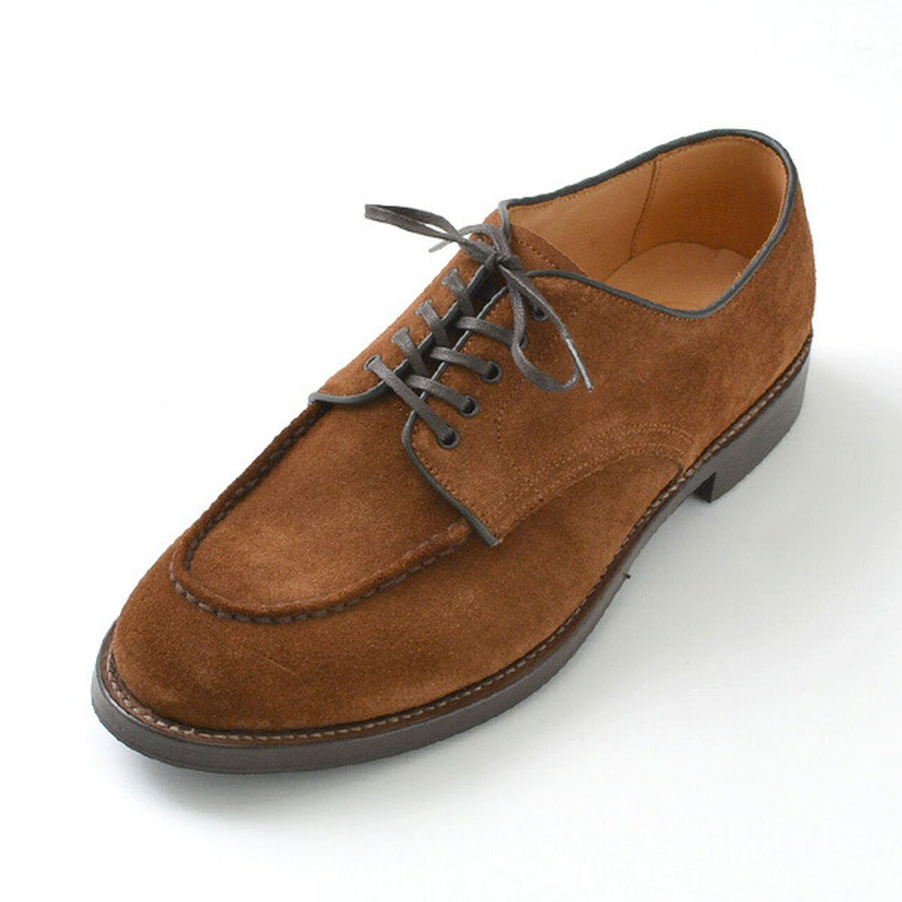 15078S Heavy Stitching Moc Toe Suede Shoes,, large image number 12