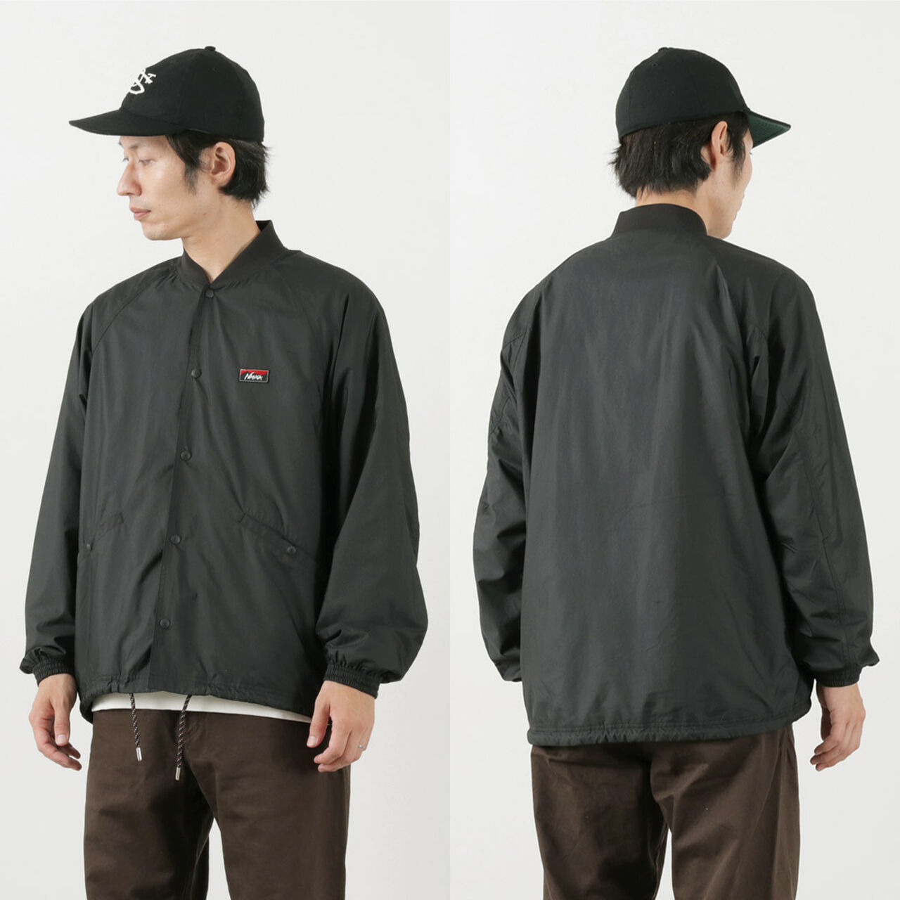 Ribbed Collar Coach Jacket,, large image number 11