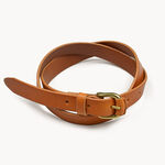 ESP-6382 New York leather narrow belt(20mm),Multi, swatch