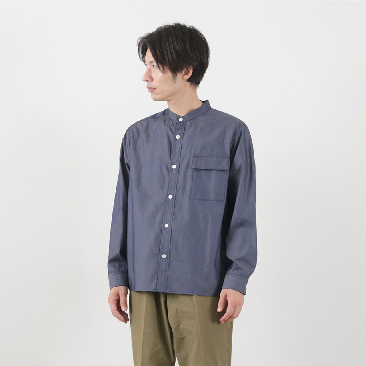 200 twin yarn chambray twill CPO shirt,, large image number 10