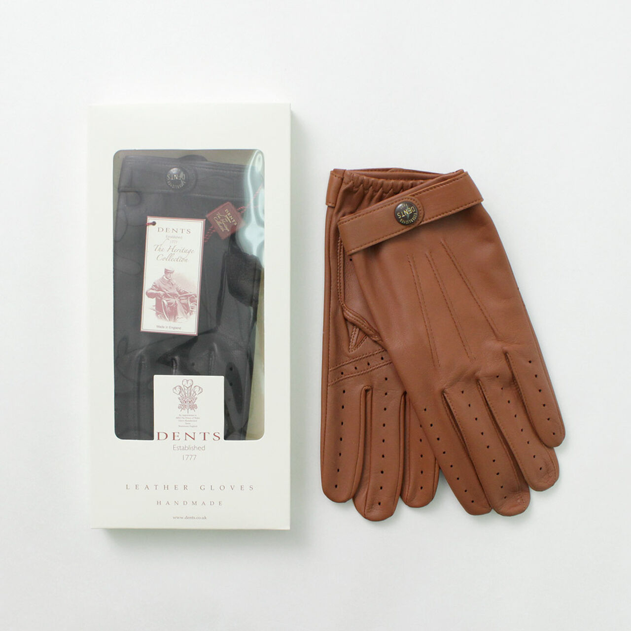 Fleming / Perforated leather gloves,, large image number 11