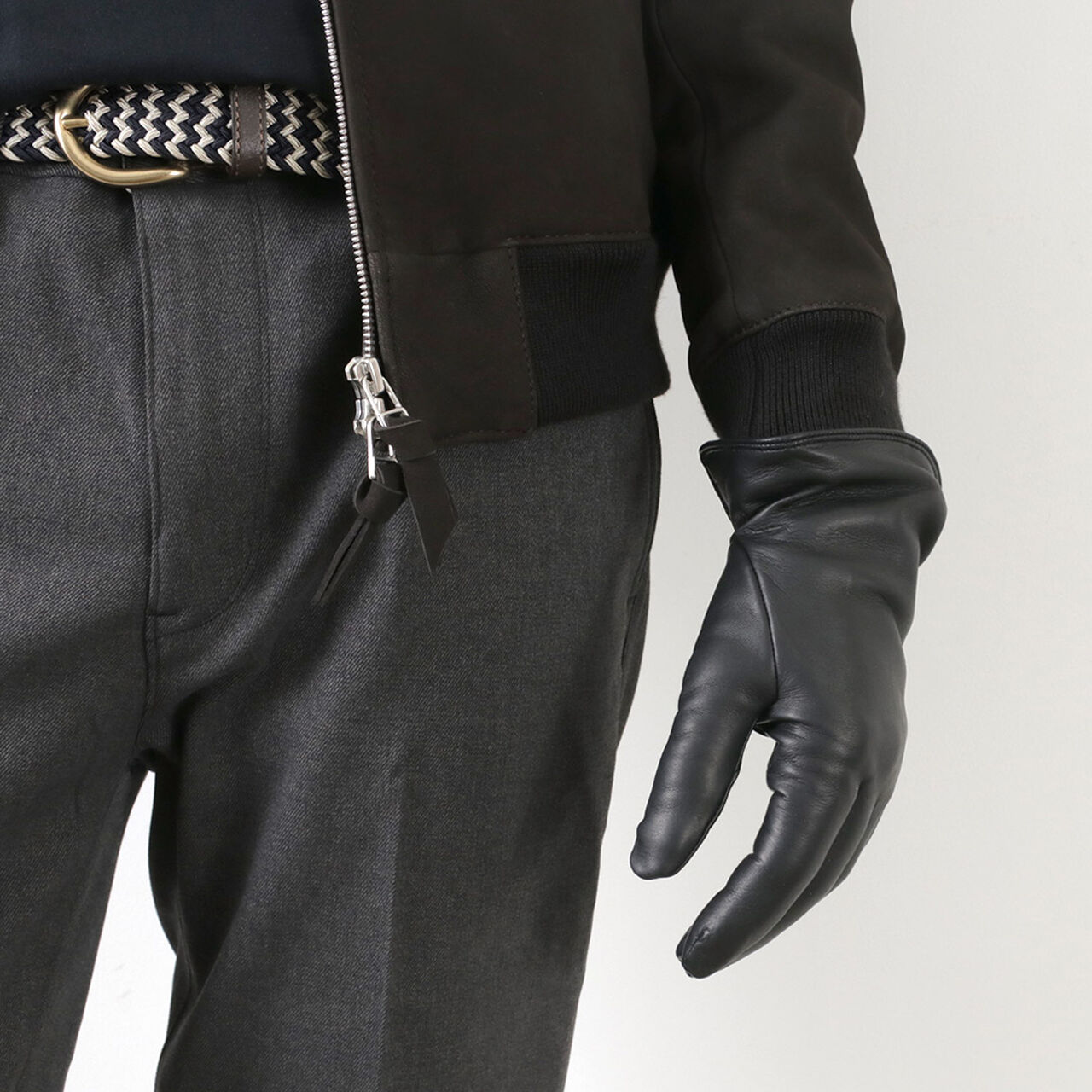 Bisley / Cashmere-lined leather gloves,, large image number 4