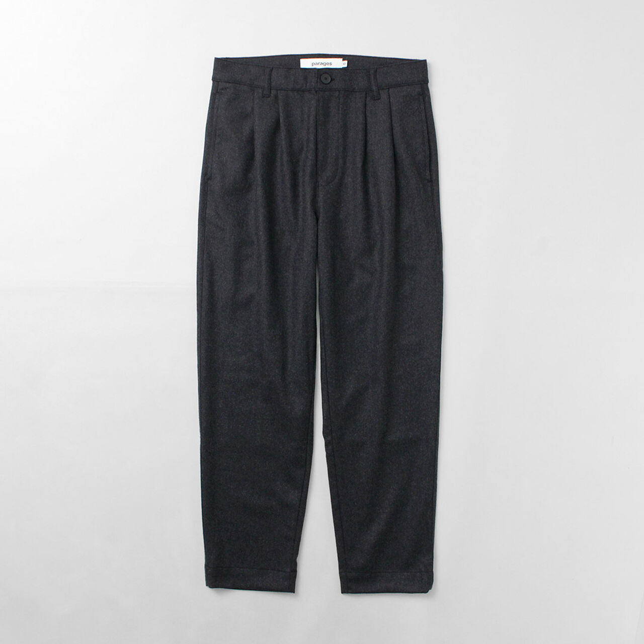 Double Pleats Wool Pants,, large image number 3