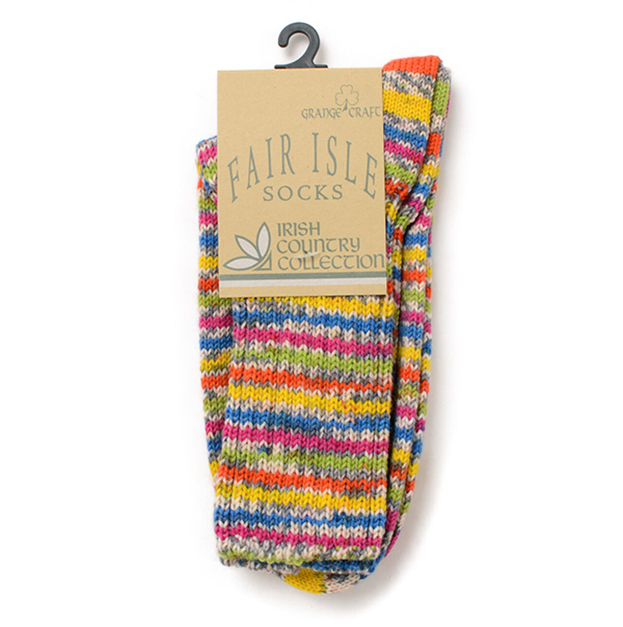 Fair Isle Wool Socks,Multi, large image number 0