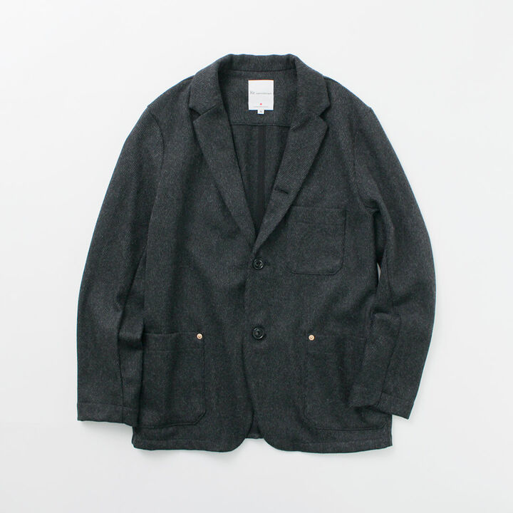 Wool Cashmere Kersey Coverall Jacket