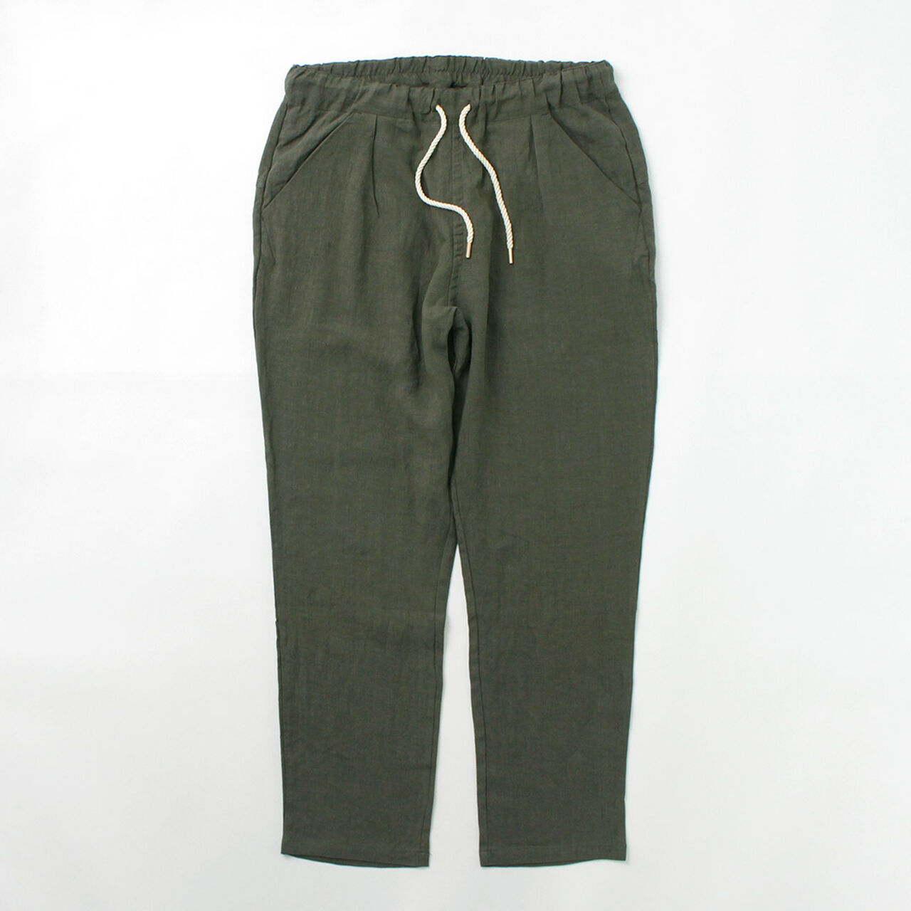 French Linen Tucked Pants,, large image number 0
