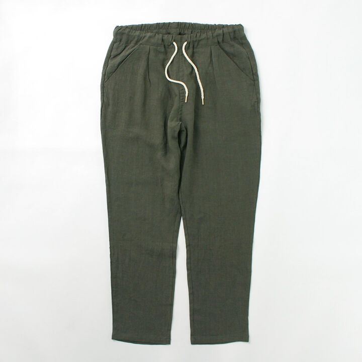 French Linen Tucked Pants