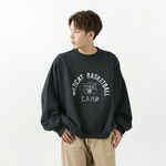 Raised-Lined Crew Print Sweatshirt (WILDCAT),Black, swatch