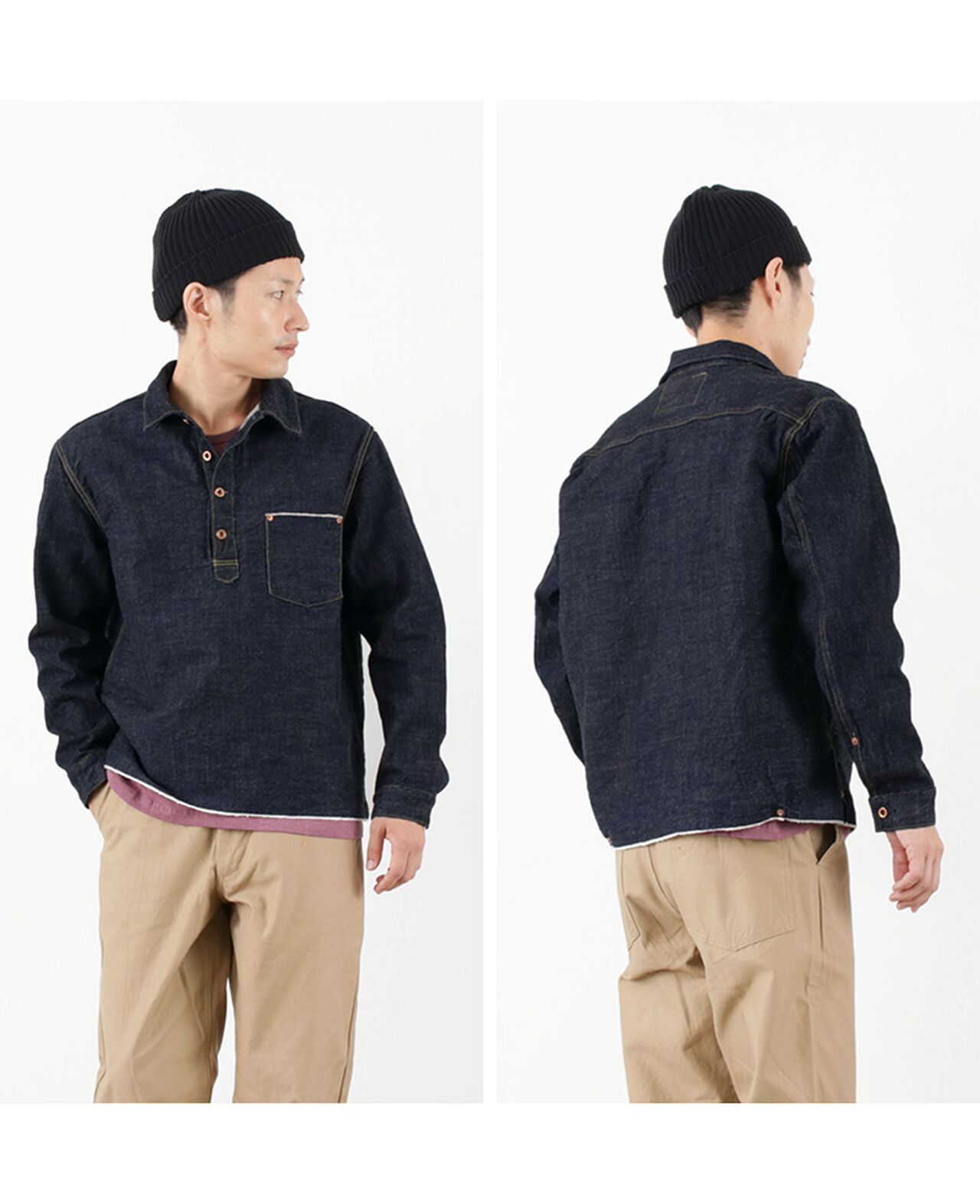 F2384 Denim pullover jacket,, large image number 8