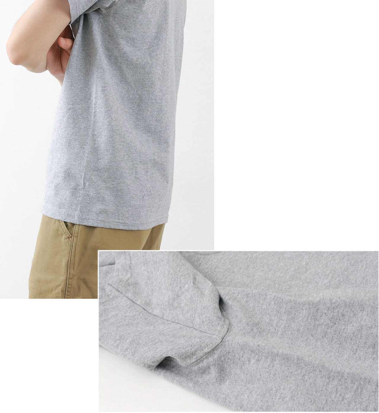 Colour coded short sleeve V-neck pocket T-shirt,, large image number 10