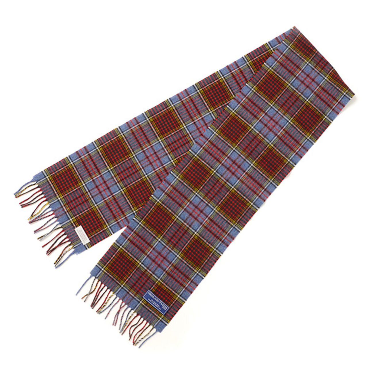 Lamb Wool Check Scarf,Anderson, large image number 0