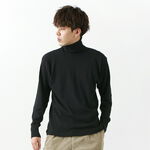 Elefante Turtleneck Relaxed Fit Cashmere Blend knitted sweatshirt,Black, swatch