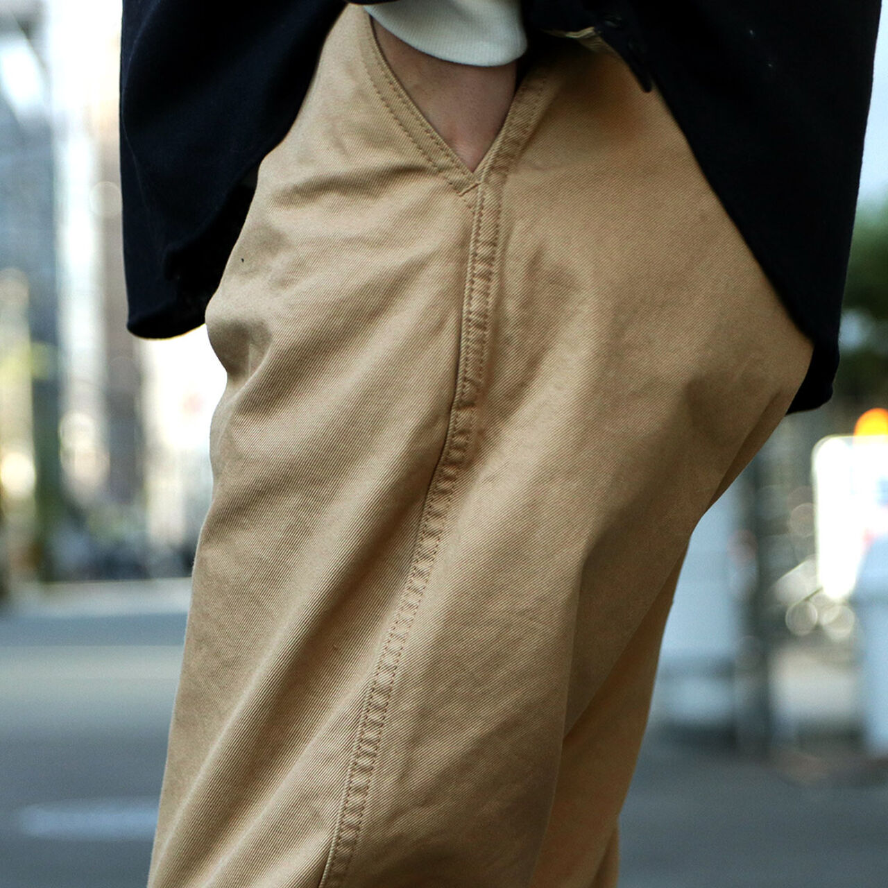 RJB1610 Special Order 40/3 High Count Twill Wide Tapered Vintage Chinos,, large image number 7