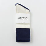 R1421 Organic cotton double layer crew socks,Multi, swatch