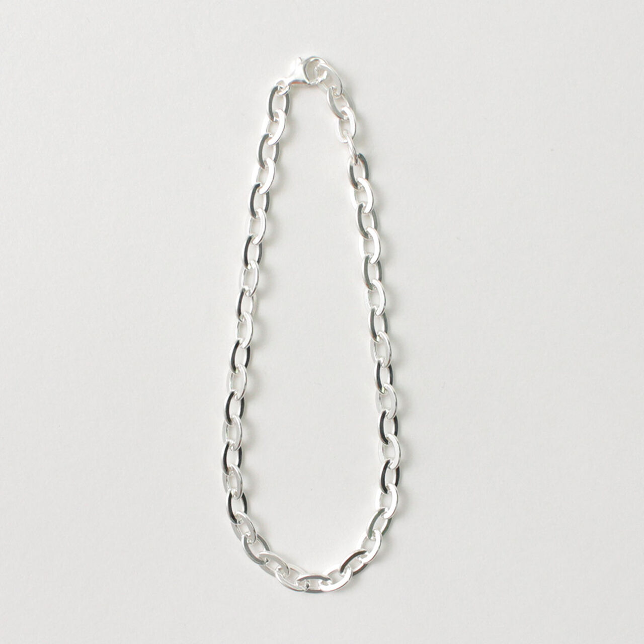 Flat cable chain anklet silver 925,, large image number 2