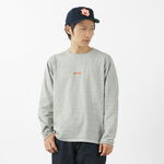 good on arch logo embroidery long sleeve T-shirt,Grey, swatch