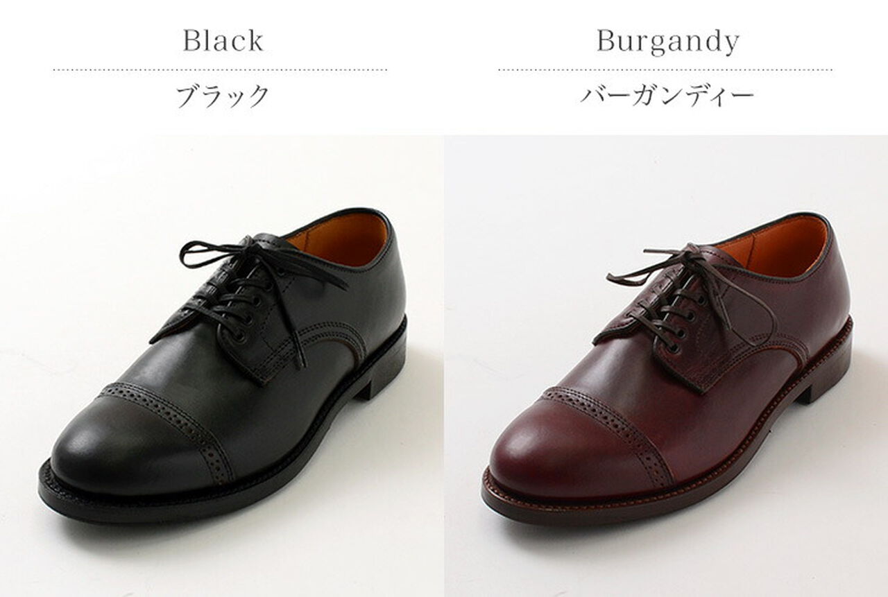 Punched Cap Toe Derby Shoes,, large image number 1