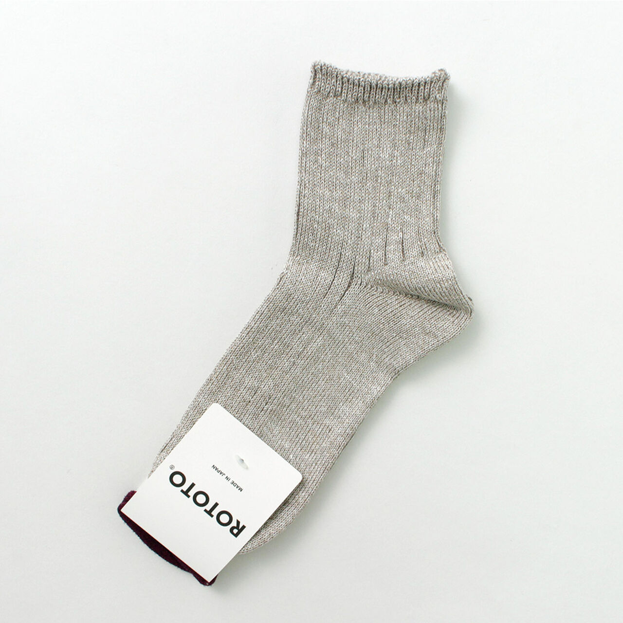 R1462 Short linen cotton ribbed socks,, large image number 0