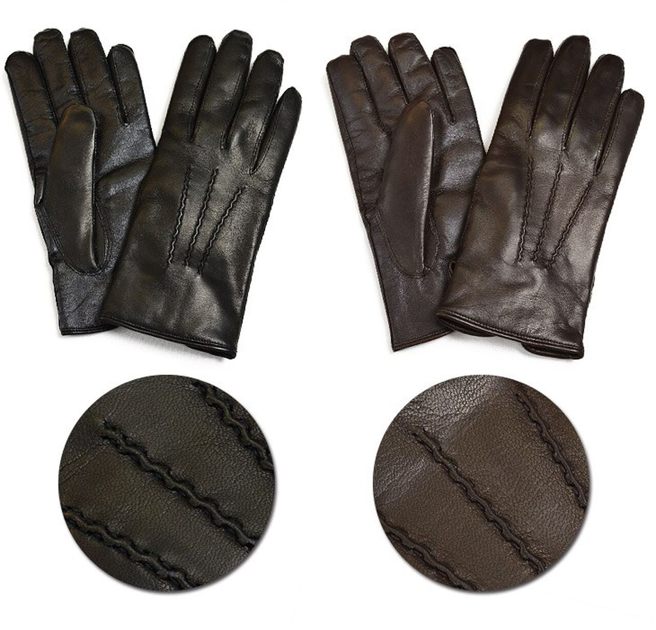 78PK-SM Smartphone Lamb Leather Gloves,Brown, large image number 5