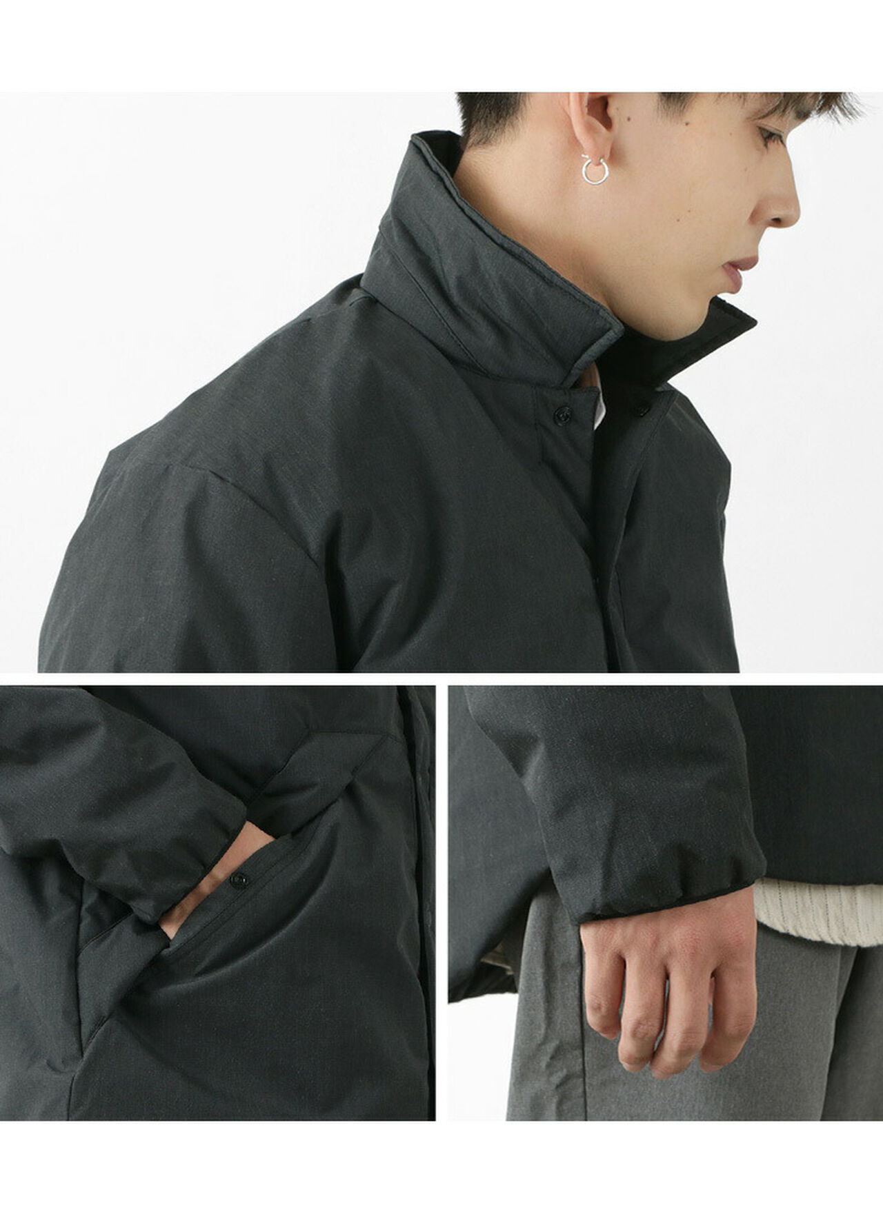 [Exclusive]Down Shirt Jacket Fire-resistant,, large image number 10