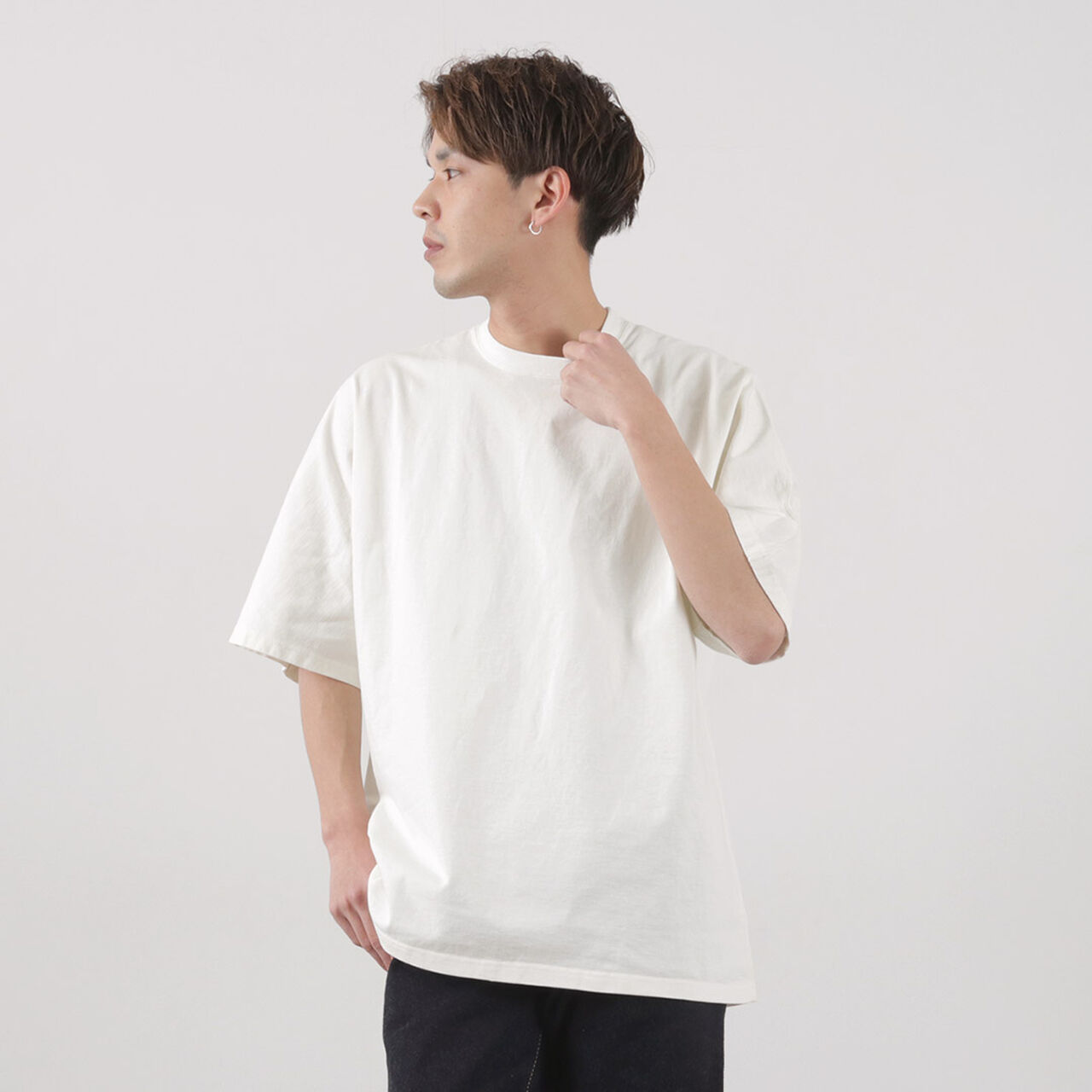 Half Sleeve T-Shirt,Offwhite, large image number 0