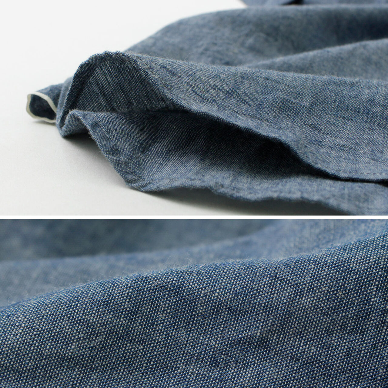 Selvage Chambray Button Down Shirt,, large image number 6
