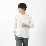 Colour Special Order Ox Long Sleeve Button Down Shirt,White, swatch