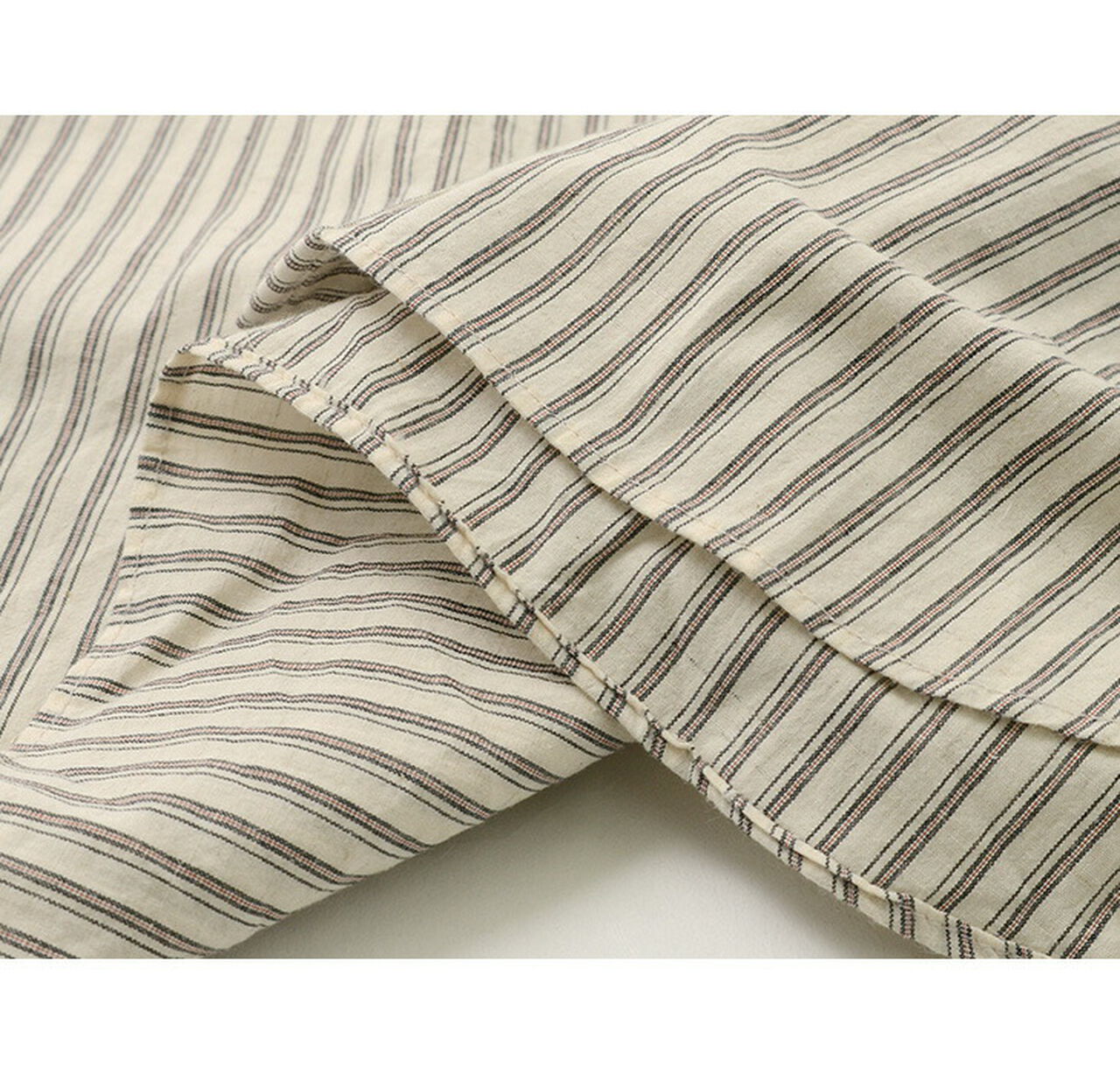 Cotton Linen Stripe Button Down Shirt,, large image number 4