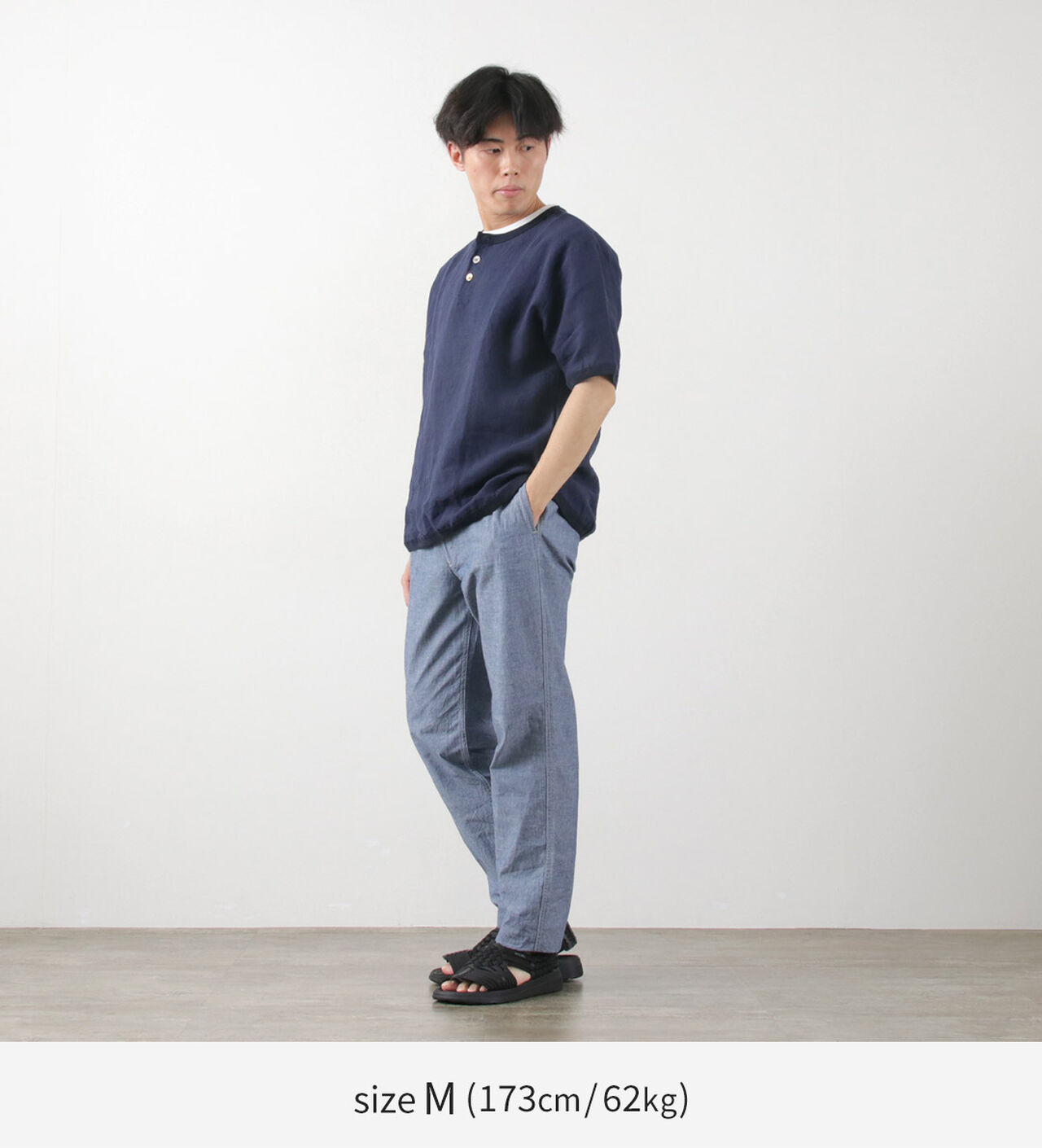 F0528 M52 Chambray trousers,, large image number 3