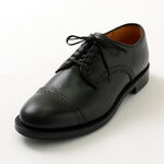 Punched Cap Toe Derby Shoes,Black, swatch