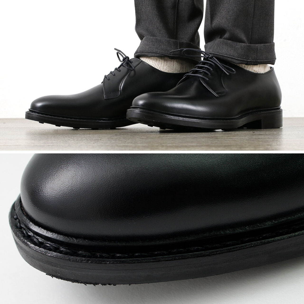 Tokio Plain Toe Leather Shoes,, large image number 5