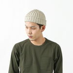 Very Short Heavyweight Cotton Knitted Cap,Grey, swatch