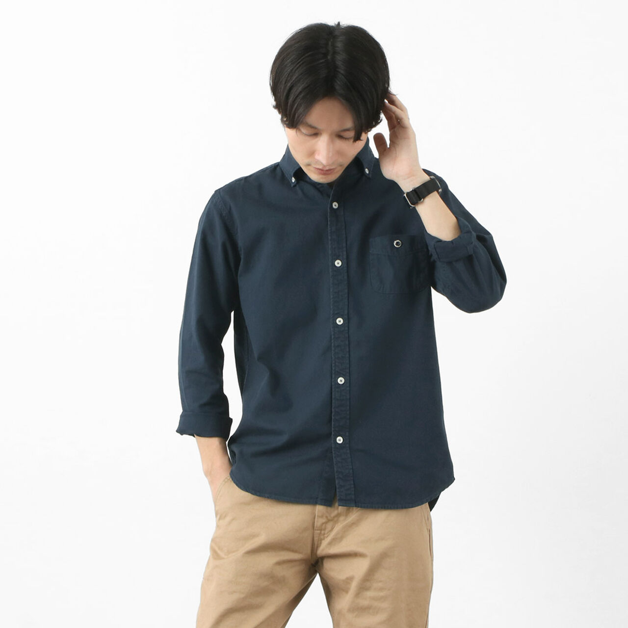Colour Special Order Ox Long Sleeve Button Down Shirt,, large image number 8