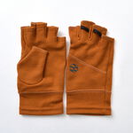Hobo HF / Merino Wool Fingerless Gloves,Orange, swatch